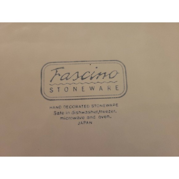 Yamaka Fascino Platter Dish Oval Serving Japan Stoneware Vtg Floral 12 1/2” Long - Picture 4 of 6